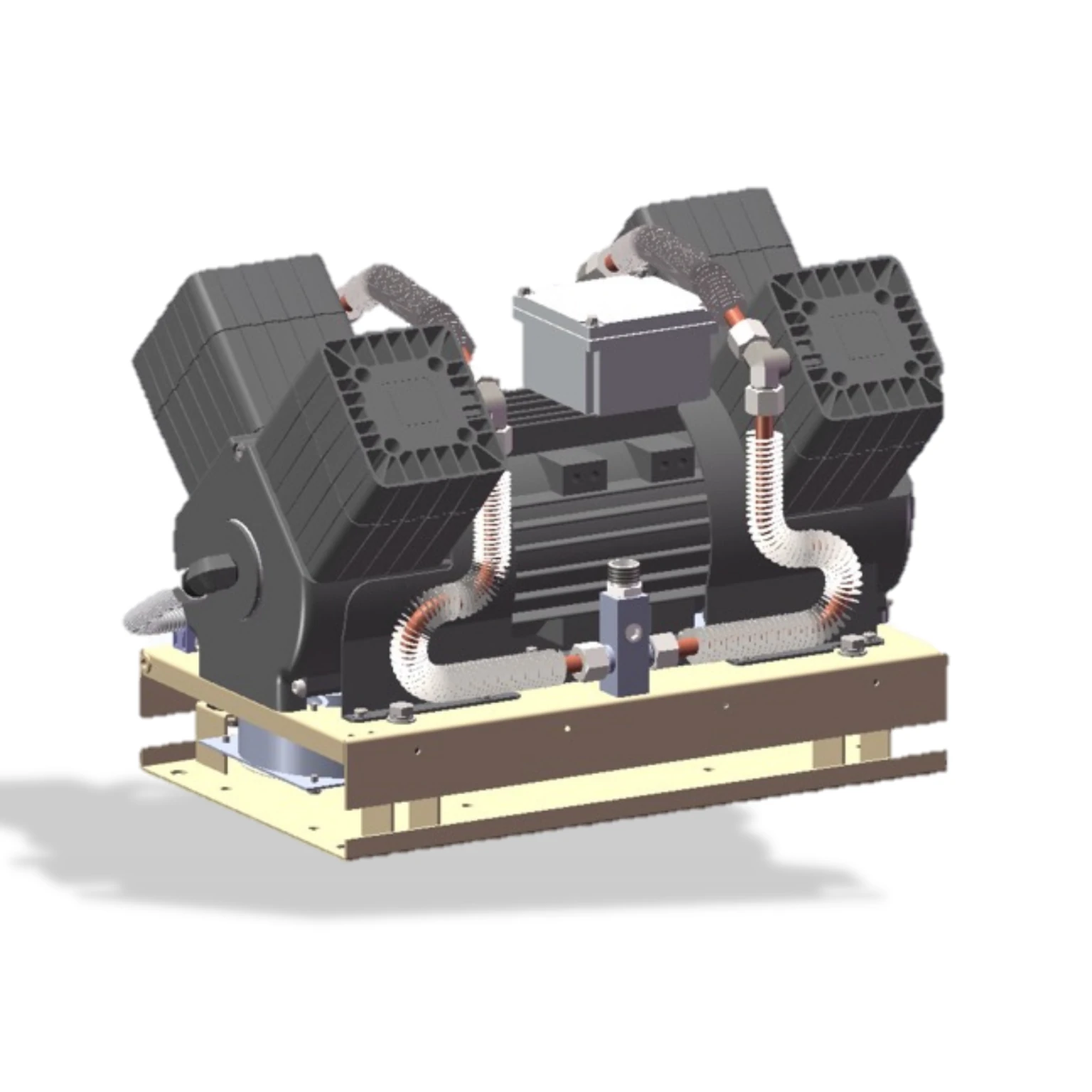 电动汽车无油空压机